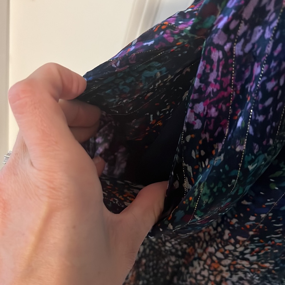 Reiss Women's Black Isla Lurex Print Dress 💥Firm Price💥 - Picture 10 of 13